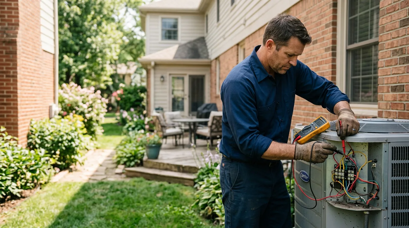 HVAC technician working near London, WV